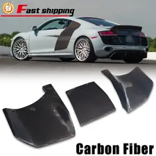 Glossy Carbon Fiber Splitter Rear Bumper Diffuser For 2007 2008 09-2015 Audi R8