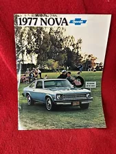 Factory OEM Dealership sales Spec Brochure 1977 Chevrolet Nova 12 pages