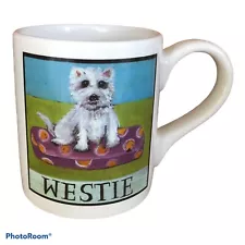 WESTIE West Highland White Terrier Dog Mug By Nancy Thomas Art for Living 2005