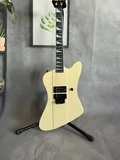 Standard Cream Solid Body 6 String Firebird Electric Guitar Mahogany Neck