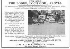 1950 The Lodge Loch Goil Argyll For Sale Property