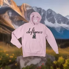 Deftones Hoodie Adult Large Pink Linus Album Nu Metal Band Shirt Manhead Pullove