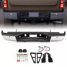 New Rear Bumper For 2007-2013 Chevy Silverado 1500 GMC Sierra 1500 Truck Chrome