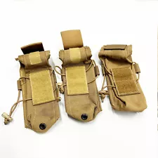 Zulu Nylon Gear Set of Three Coyote Dual Rifle Magazine Pouches MOLLE PALS USA