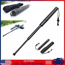 3-Section 26" Metal Telescopic Hiking Sticks Magic Wand Trekking Poles with Bag