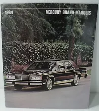 1984 Mercury Grand Marquis Sales Brochure - Dealers Showroom Guide Catalog