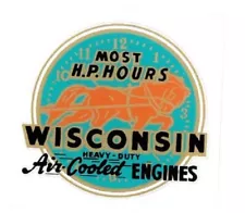 Wisconsin Air Cooled Engines Decal Gas Engine Motor