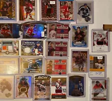 Nice Lot of 24 Hockey Insert Cards Rookie Patches, Signatures and Serials