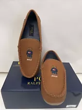 Polo Ralph Lauren Men's Declan Bear Venetian Slippers NIB Snuff SZ US 9/10(sale)