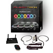 RGB Multi Color LED Halo kit with Wifi App for 2012-2013 Honda Civic Headlights (For: 2013 Honda Civic)