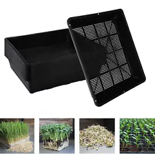 5x Seed Starter Trays Garden Growing Trays with Drain Holes Plant Trays Nursery