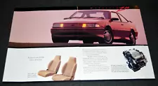 1991 CHEVY CAVALIER Z24 COUPE ORIGINAL DEALER SALES BINDER INSERT PRINT AD 91 (For: 2001 Chevrolet Cavalier)