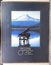 Original 1983 Mt. Hood Festival Of Jazz Framed Poster Oregon