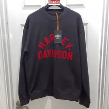 NWT Harley-Davidson Crewneck Sweater Size Small Black/Red MSRP:$89 Free ð³️ SALE