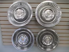 1963 1964 CADILLAC deVille Fleetwood Eldorado Wheel Cover Hubcaps OEM SET 63 64 (For: 1964 Cadillac Eldorado)