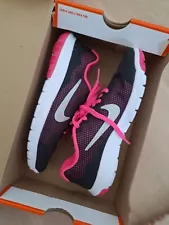 New Nike Flex Experience RN 4 Running Shoes 749818 Black/Pink Size 4Y