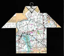 Origami Map Shirt Kentucky, Land Between the Lakes National Recreation Area