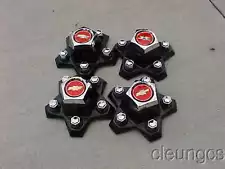 1982-1987 New El Camino Malibu Center Caps Chevy Bowtie Logo Set of 4 Centers (For: 1982 Chevrolet Malibu)