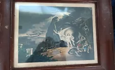 The Resurrection by Currier and Ives framed color lithograph 1849