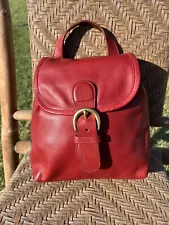 COACH RED LEATHER BANTAM DAYPACK VINTAGE FOR REHAB