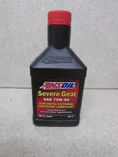 NEW AMSOIL FULL SYNTHETIC SAE 75W-90 SEVERE GEAR LUBE 1 QUART QT OIL