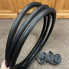 3X BICYCLE TIRES 24 X 1-1/4 FOR SCHWINN TOWN AND COUNTRY TRI-WHEELER S-5 S-6 RIM