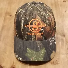 Garth Brooks World Tour Hat Cap Strap Back Tree Camo Camouflage One Size