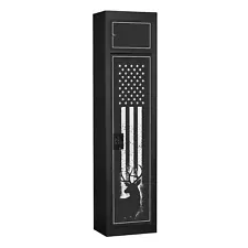 American Furniture Classics 5 Rifle Metal Home Gun Safe Locking Cabinet (Used)