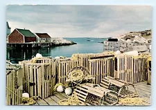 Lobster Traps Postcard Posted