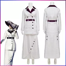 Titanic Rose Cosplay Costume Purple Stripes Rose Dewitt Bukater Boarding Suit