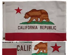 10X15 FT Embroidered State of California Sewn SYNTHETIC COTTON HUGE Flag BANNER