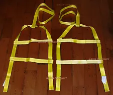 2x DEMCO KAR KADDY Basket Straps Tow Dolly Wheel Net LOOP END Dual Edge Protect