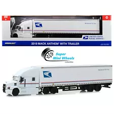 Greenlight 1:64 - 2019 Mack Anthem 18 Wheeler Tractor-Trailer USPS Truck