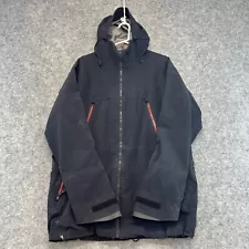 LIB Tech Jacket Mens Large Black Ski Snowboard Shell Hooded Taped Seams 30K Kat