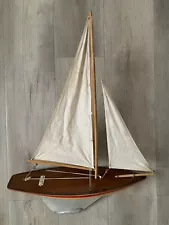 Vintage 1940s - 50s Ailsa pond yacht - all original & complete