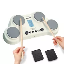 PD405 Electric Drum Pad Tabletop Electronic Drum Set, With 163 Sounds, Coach ...