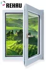 New ListingRehau uPVC Turn & Tilt Windows Energy Efficient 29.5 W X 33.5 H Hinges Right