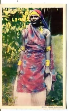 Trinidad India Woman Dress Costume old postcard from booklet