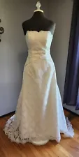 lace wedding dress size 8