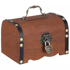 Pirate Treasure Chest Antique Money Storage Box Miss Infant