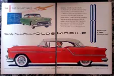 1954 Oldsmobile Super 88 Holiday Coupe Vintage 2pg Lrg Ad