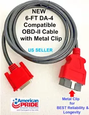 OBDII OBD2 Cable Compatible with DA-4 for Snap On Scanner ETHOS EDGE EESC332 6FT