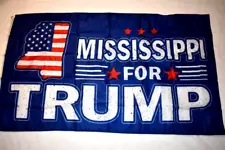 Mississippi For TRUMP Flag 3’ x 5’ with Metal Grommets NEW