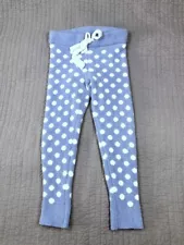 Honeydew Pants Women Medium Blue White Polka Dot Chenille Jogger Lounge Pajamas