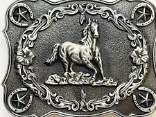 Western Belt Buckle Rodeo Cowgirl Horse Belt Buckles Women Girls