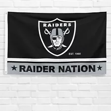 For Raider Nation 3x5 ft Flag Las Vegas Oakland Raiders Football Banner