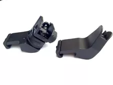 METAL Front and Rear 45 Degree Offset Adjustable Tactical Iron Sight Set