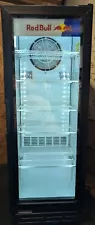 Red Bull Fridge Slim Cooler 54"X24"X20 Tested Good Working Condition # VRS05R6