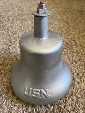 Vintage US Navy Bell U.S.N. Cast Iron US Navy Bell