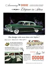 1954 '54 DODGE ROYAL V-8 Motors Car Auto Sedan Cornet Vintage Magazine Print Ad